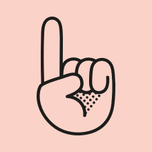 Logo of a hand